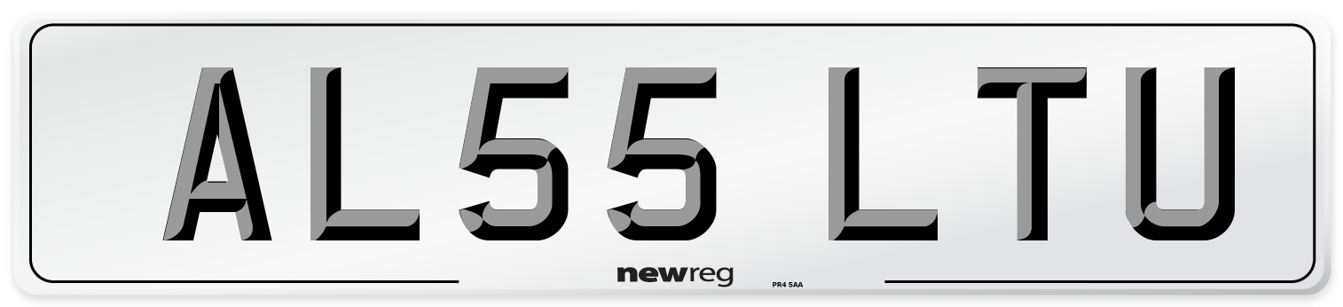 AL55 LTU Number Plate from New Reg